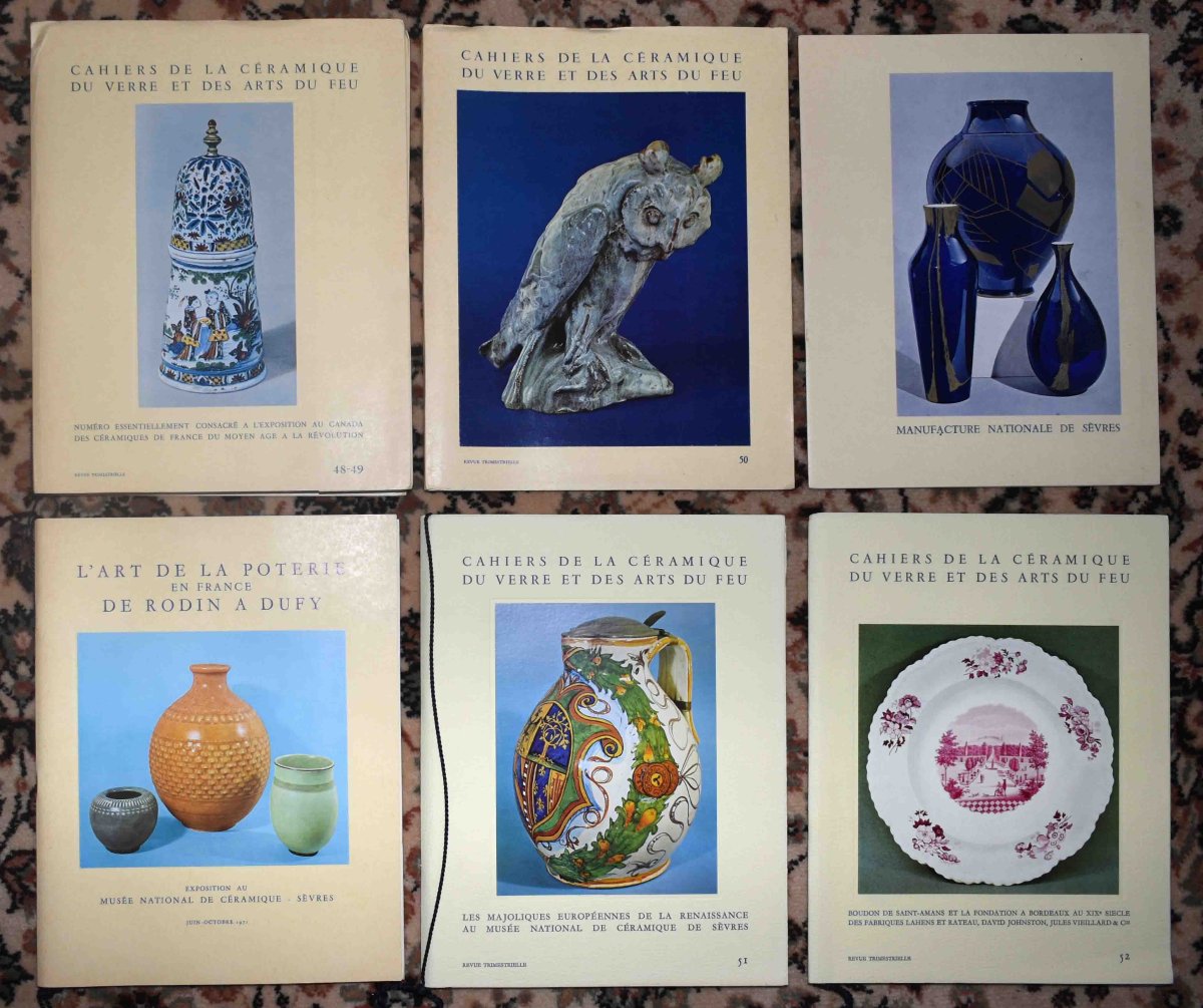  52 numéros + suppléments des cahiers de la céramique et des arts du feu , faïence, porcelaine-photo-6