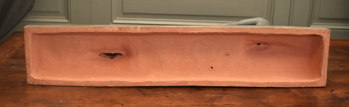 Ugo Cipriani, Statue Of A Young Woman With Greyhounds, Art Deco Terracotta Sculpture With A Green Patina-photo-8