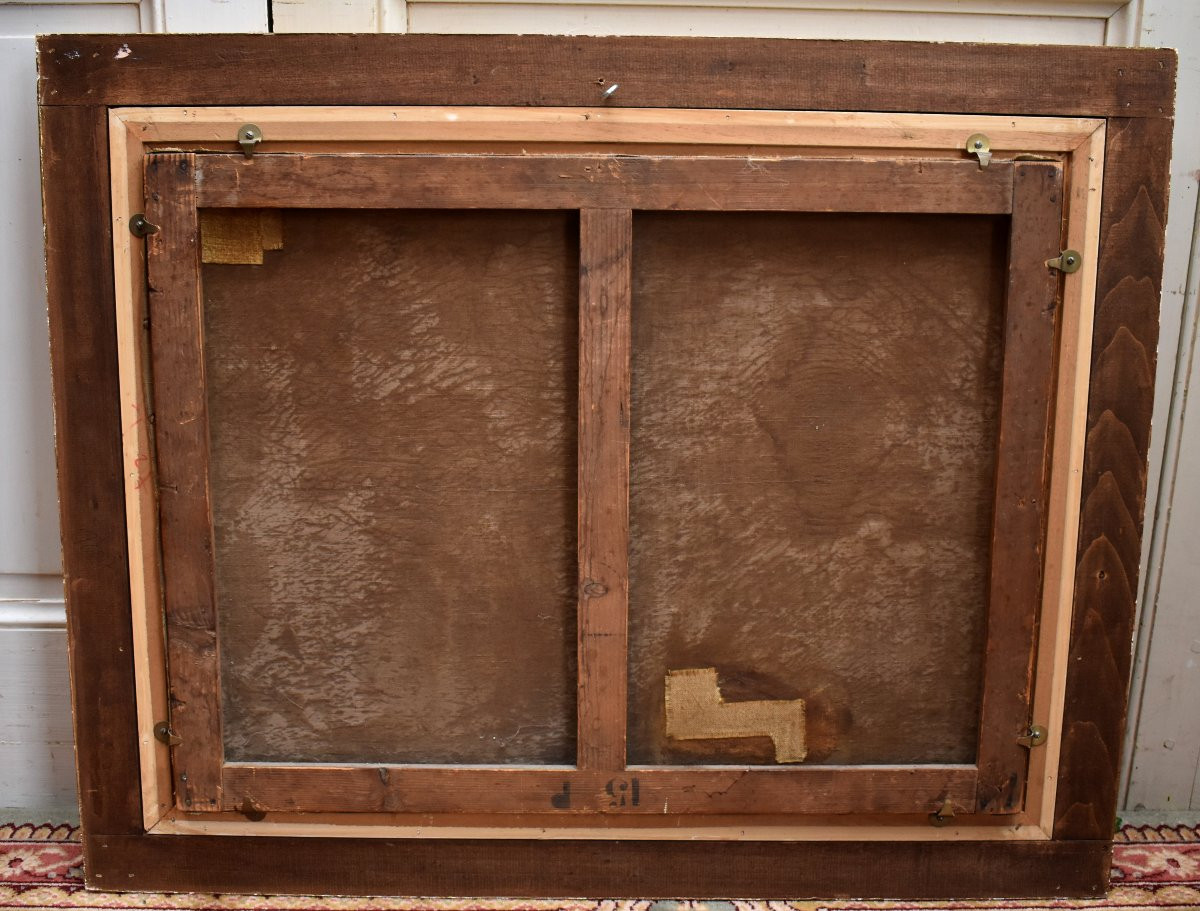 Teresa Durazzo Doria (1805-1895) 19th Century Pair Of Paintings Lively Scenes, Fishing At Low Tide. -photo-8