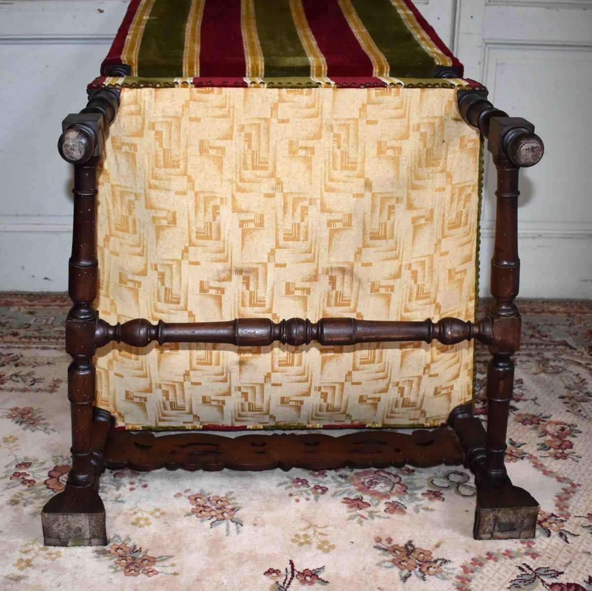 Pair Of Large Carved Armchairs In The Louis XIII Renaissance Style With High Backs, Walnut, 19th Century-photo-8