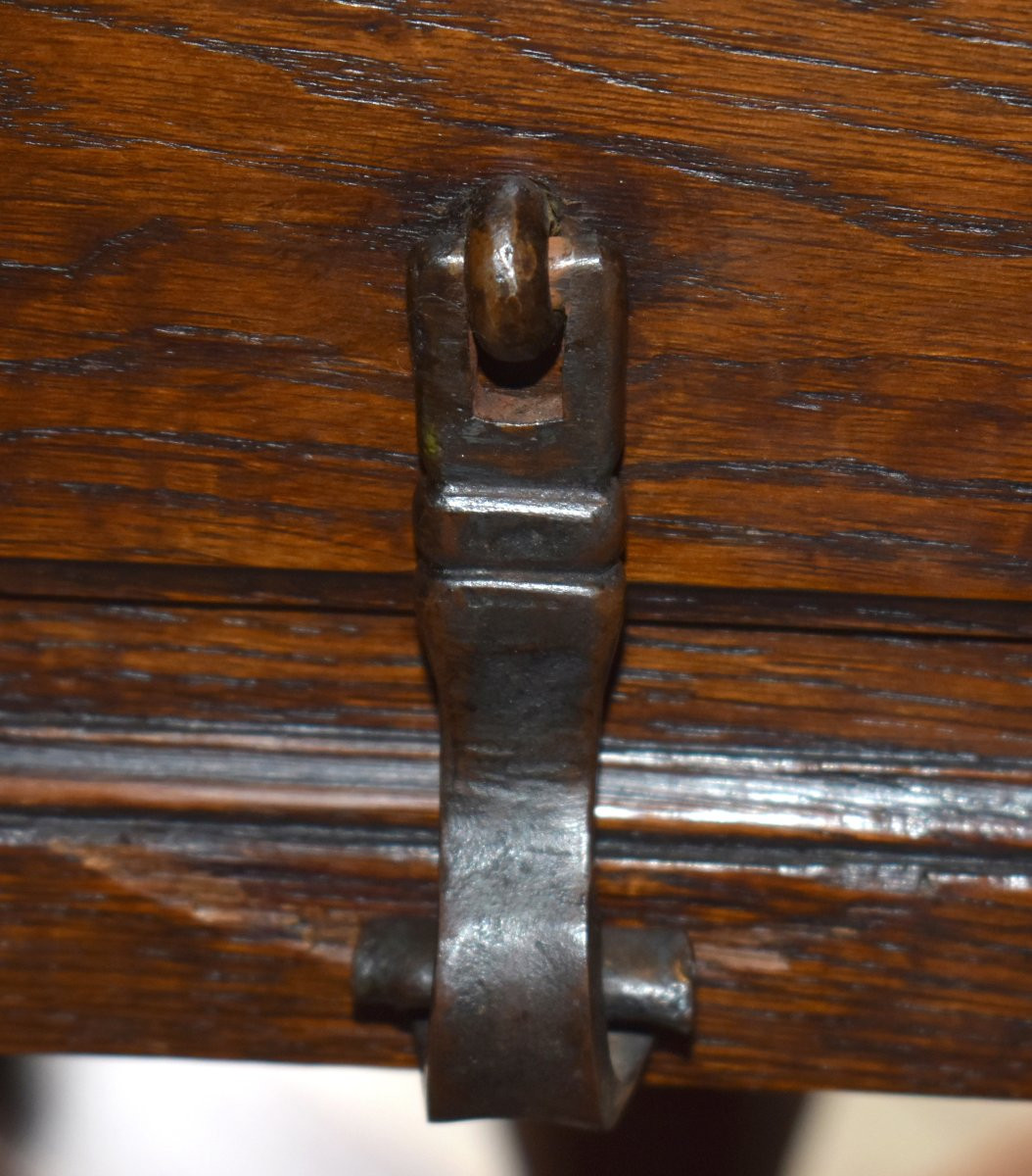 Guéridon octogonal , Table De Milieu  De Salon De Style Haute Epoque-renaissance-louis XIII    -photo-6