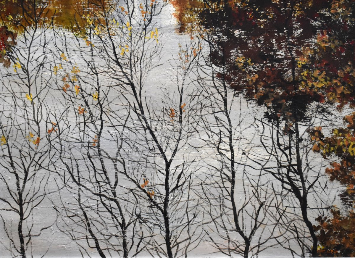 Michel Roy Dit Michel Saint Alban, View Of The Château De La Verrerie And Its Pond, Landscape.-photo-4