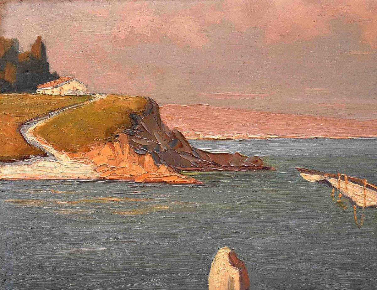 Germain Raingo -  pelouse (1893-1963) Petit Neveu de Claude Monet, étang De Berre à Martigues-photo-3