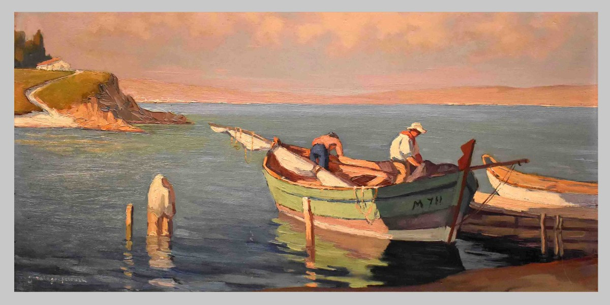 Germain Raingo -  pelouse (1893-1963) Petit Neveu de Claude Monet, étang De Berre à Martigues