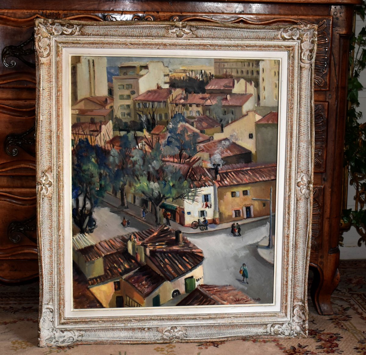 Juliette Bonnet, Scene From A View Of Marseille At The Corner Of Rue Herriot And Rue Mermoz, Montparnasse Frame-photo-2