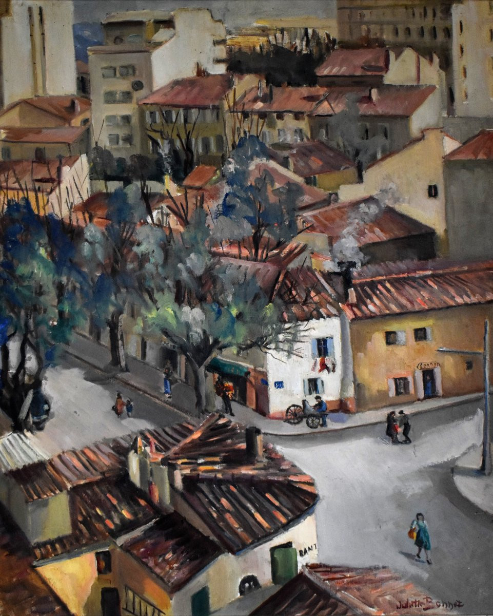 Juliette Bonnet, Scene From A View Of Marseille At The Corner Of Rue Herriot And Rue Mermoz, Montparnasse Frame-photo-3