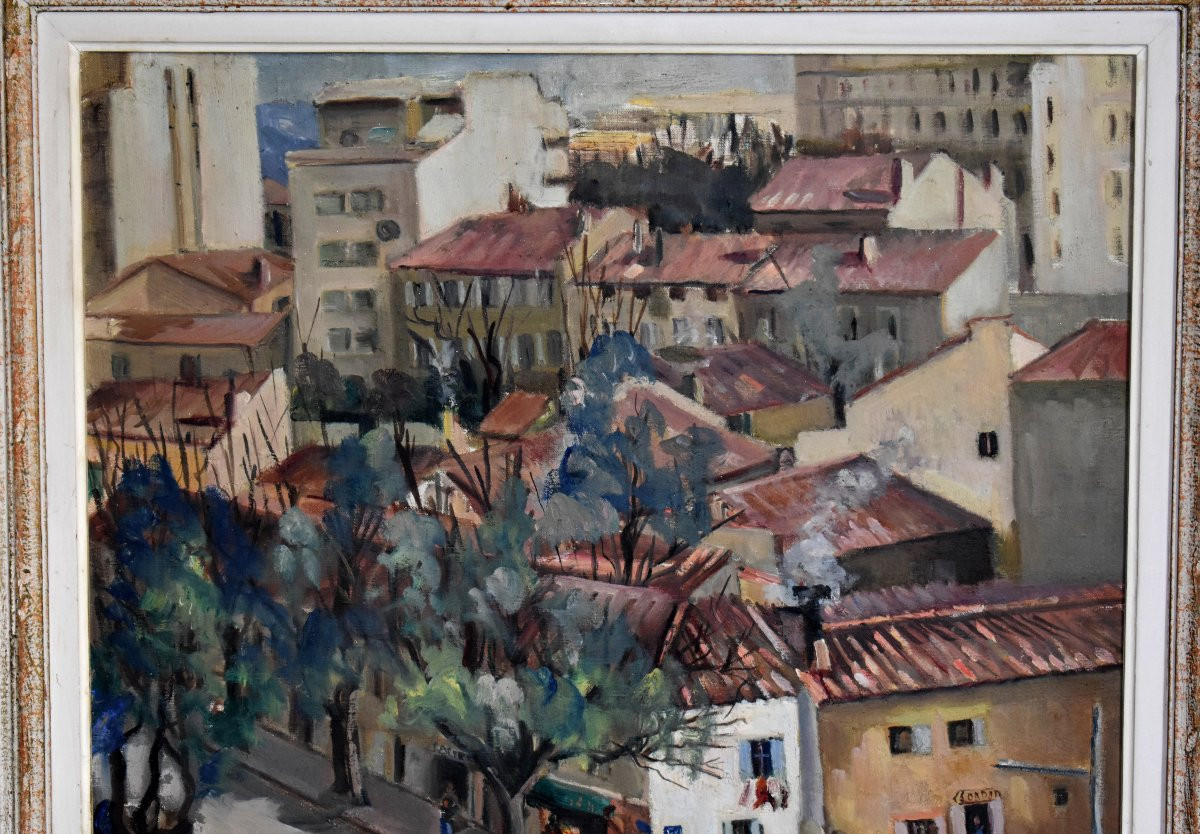 Juliette Bonnet, Scene From A View Of Marseille At The Corner Of Rue Herriot And Rue Mermoz, Montparnasse Frame-photo-1