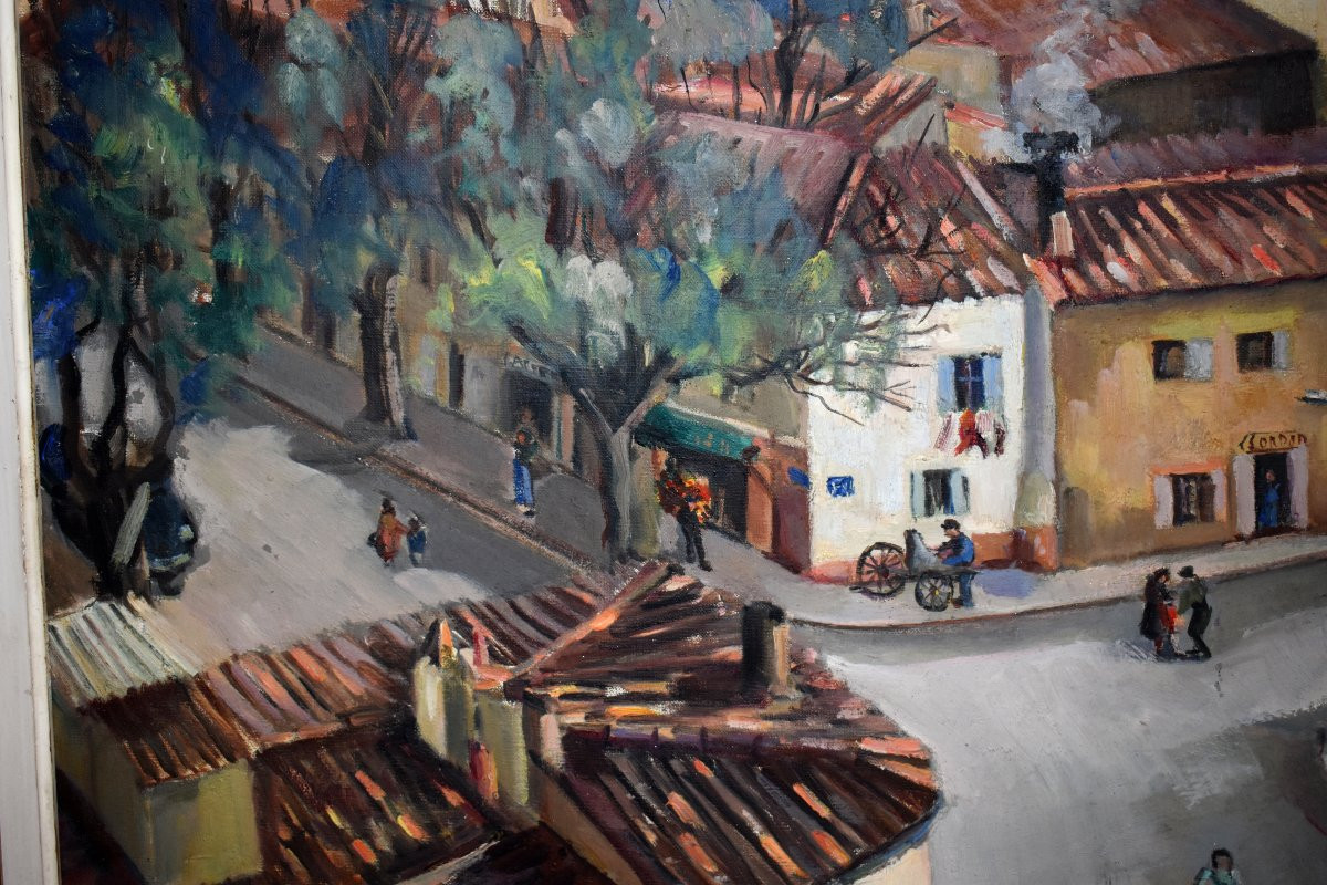 Juliette Bonnet, Scene From A View Of Marseille At The Corner Of Rue Herriot And Rue Mermoz, Montparnasse Frame-photo-3