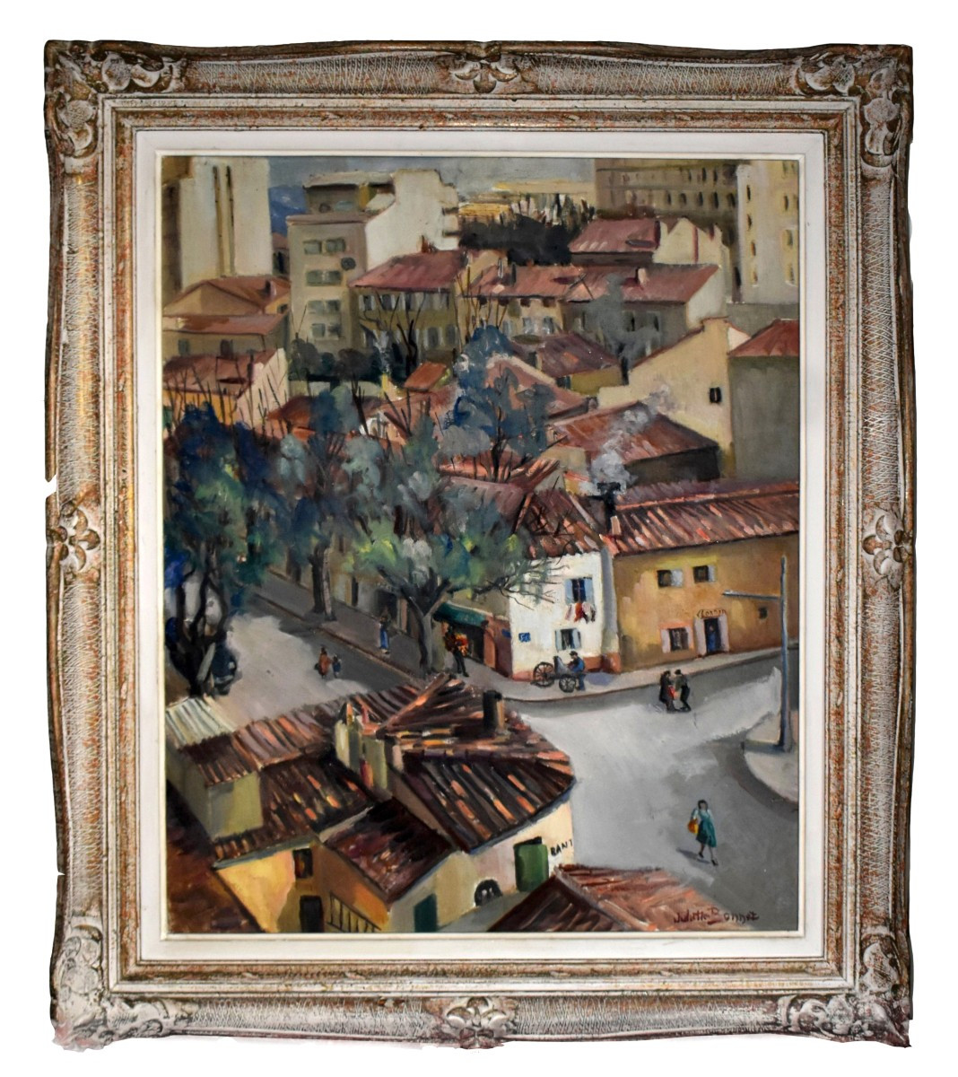 Juliette Bonnet, Scene From A View Of Marseille At The Corner Of Rue Herriot And Rue Mermoz, Montparnasse Frame