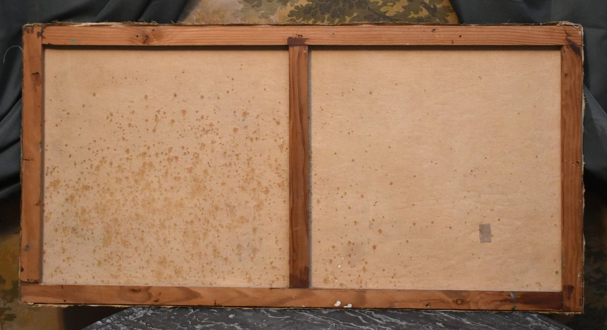 Pierre Lemoine (1920-2006) Landscape With A Shepherd And His Sheep Against A Mountain Backdrop-photo-7