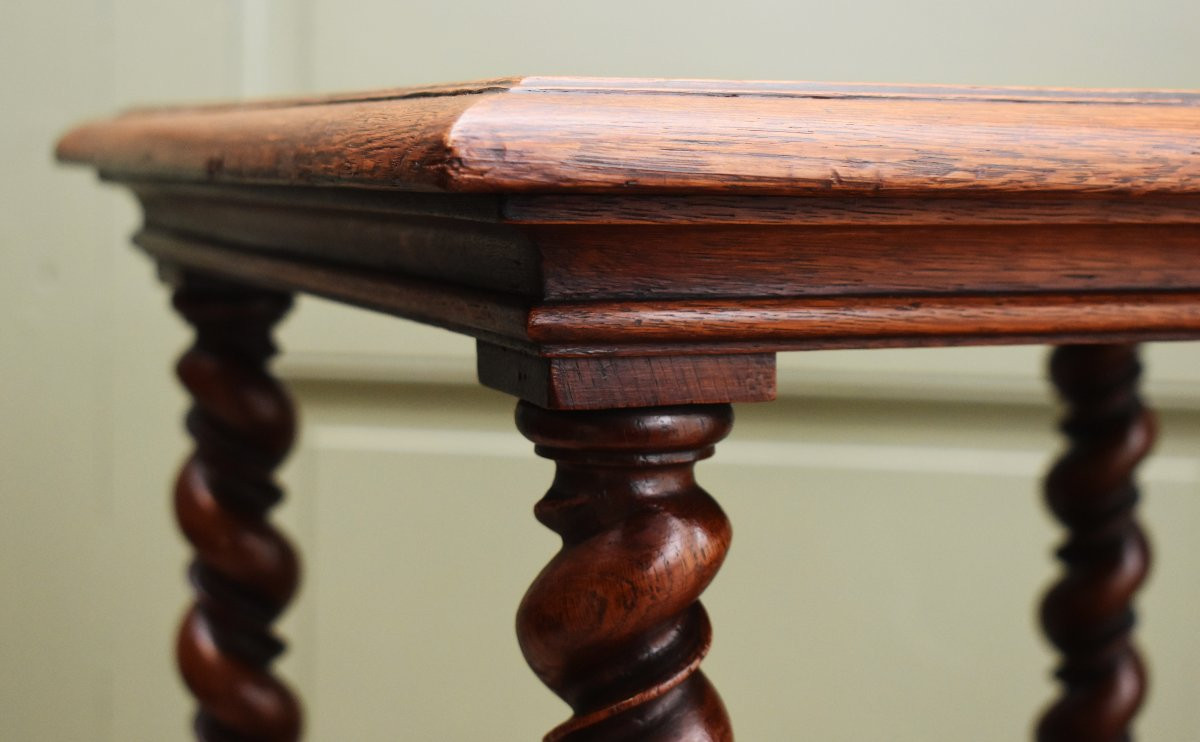 Oak Side Table, Louis XIII Style Shelf, Bookcase, Occasional Table, End Table Etc.-photo-6