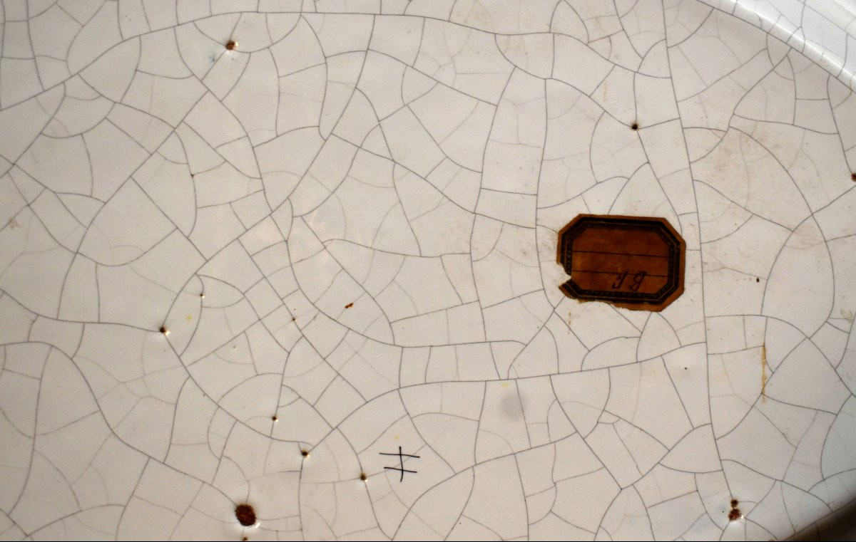 Large Decorative Earthenware Dish In The Style Of Urbino Majolica (italy), Depicting An Antique Scene -photo-8