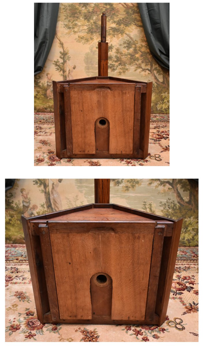 Lutrin  sur pied En Chêne , Pupitre écritoire Double Face ,  Avec Tirette -  Tablette , -photo-6