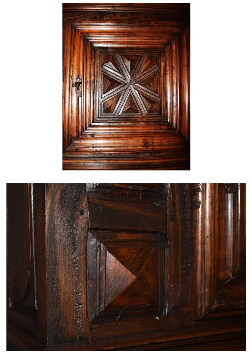 Homme Debout  De Style Louis XIII , Cabinet Fin Du XVIIe,   Buffet à Double Corps  à  diminutif-photo-3