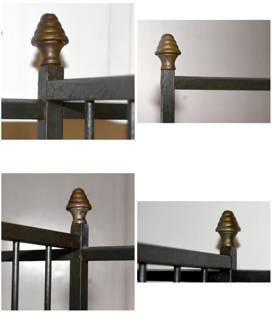 Large Iron Baker's Rack, Bakery Rack, Trade Furniture. Bread, Art Deco-photo-4