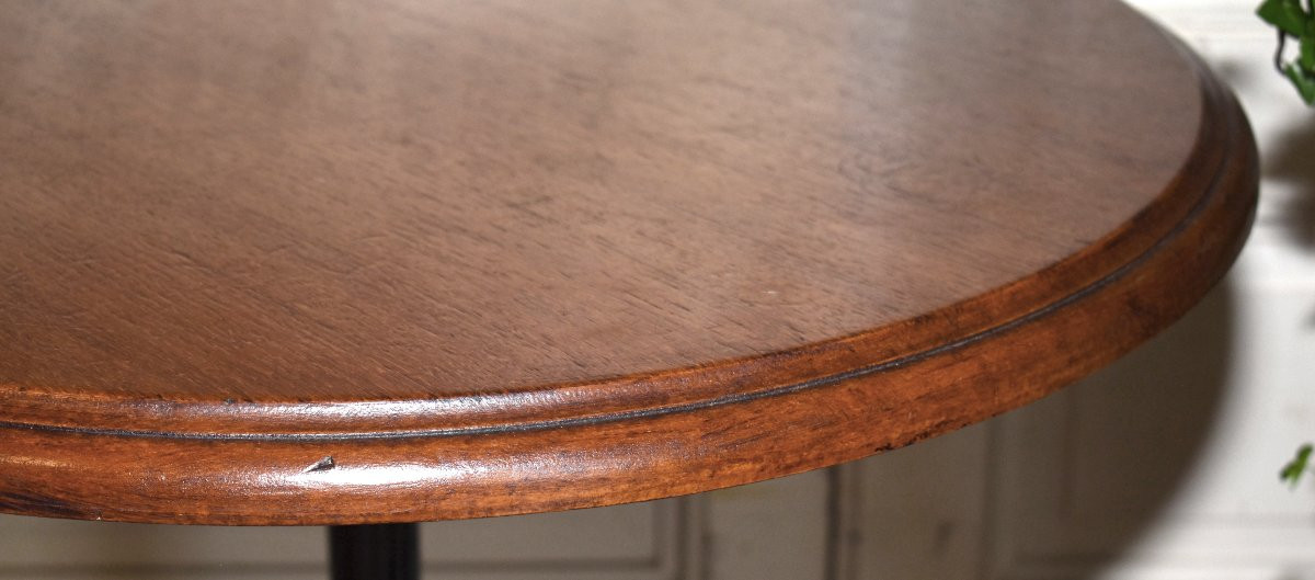 Round Bistro Table "standing Table" At Arm's Length, Side Table, Cafe Furniture -photo-4