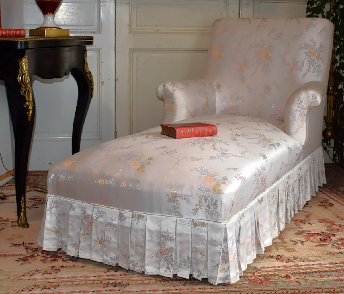 Daybed, Napoleon III Chaise Longue, Daybed, Bench, 19th Century Seat. -photo-2