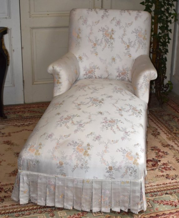 Daybed, Napoleon III Chaise Longue, Daybed, Bench, 19th Century Seat. -photo-4