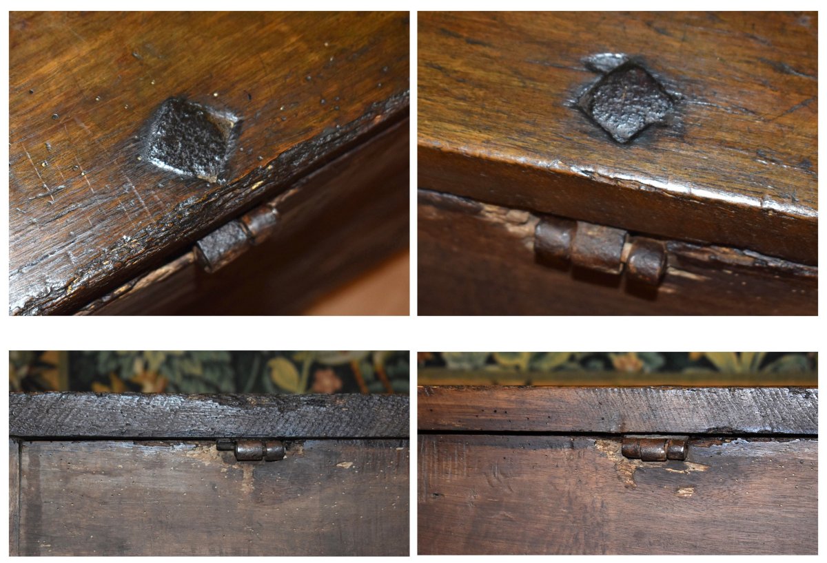  Large Périgord-style Chest, Southwest France, In Solid Walnut, Late 17th - Early 18th Century       -photo-5