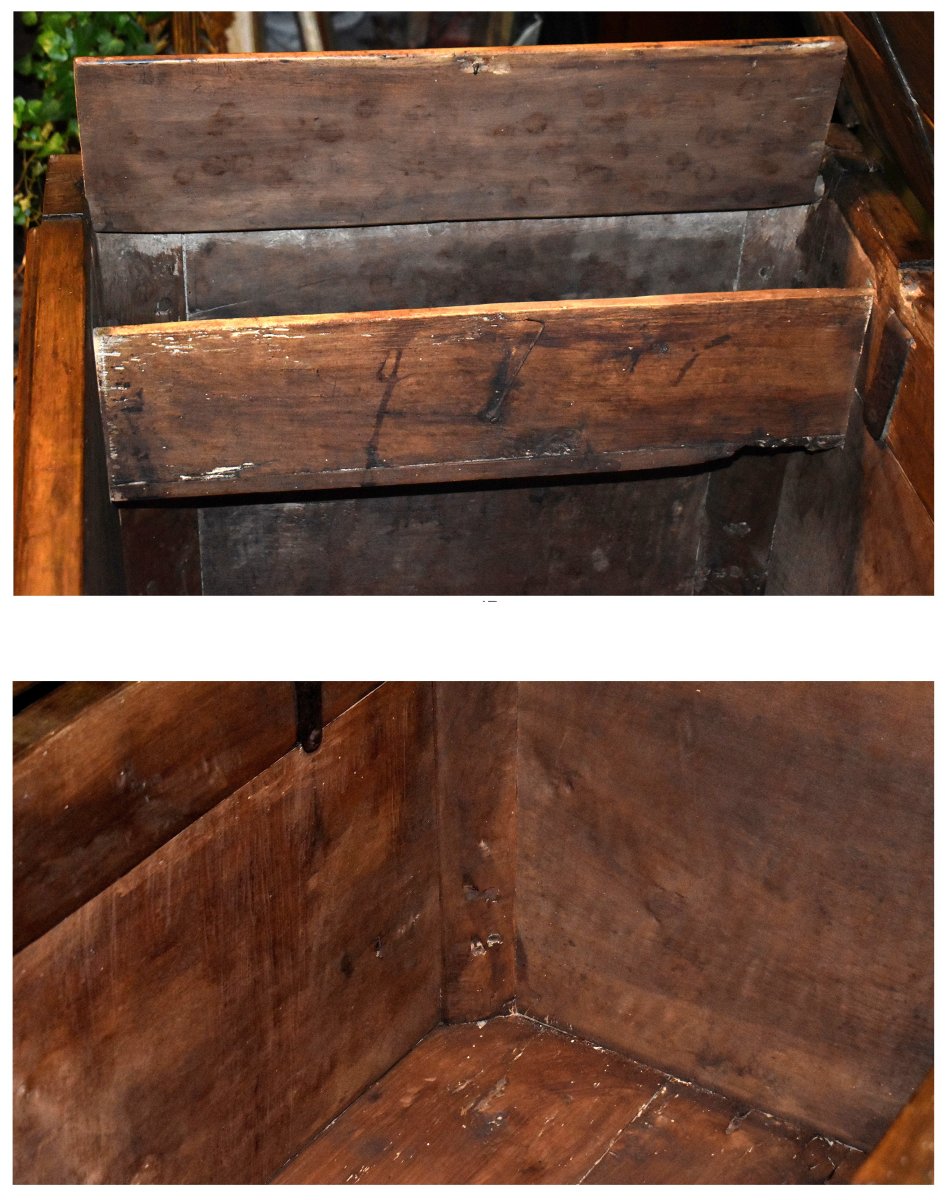  Large Périgord-style Chest, Southwest France, In Solid Walnut, Late 17th - Early 18th Century       -photo-6