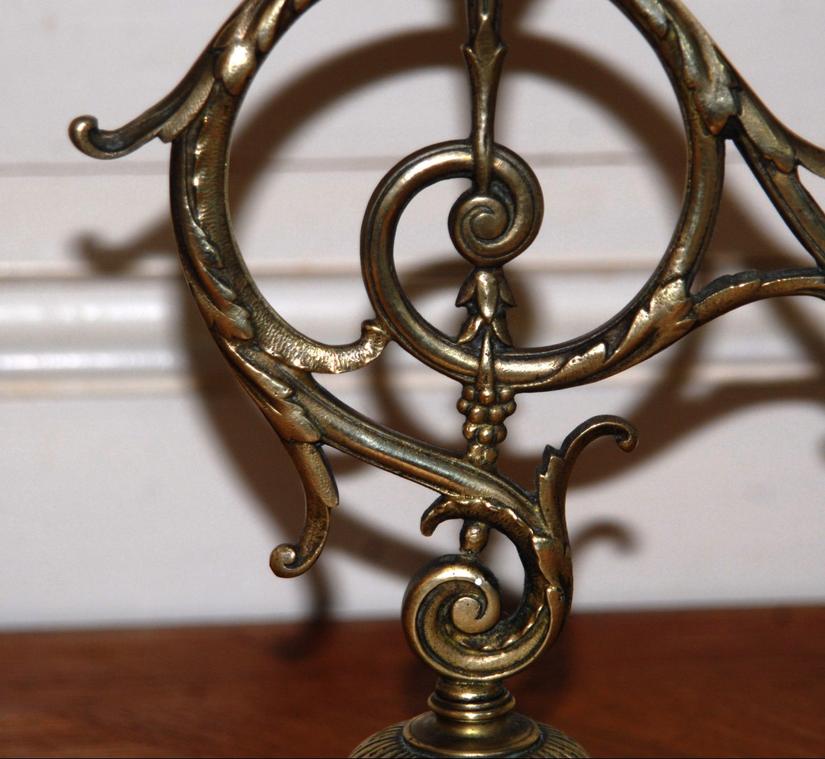 Pair Of Bronze Candlesticks With One Fire, 2 Candlesticks With 2 Arms Of Lights , XIXth Century-photo-5