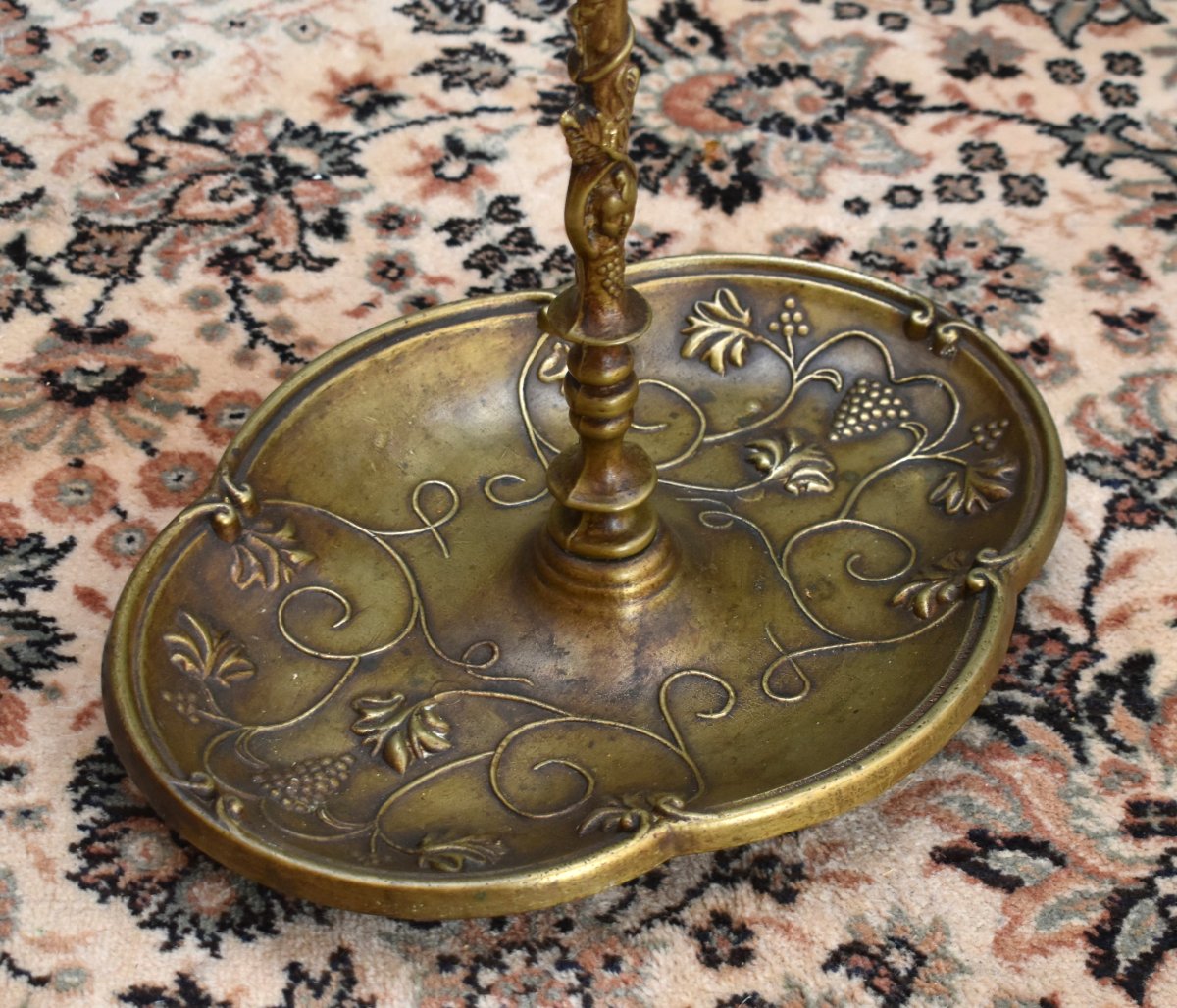 porte parapluies en bronze , porte-parapluies et cannes aux serpents et pampres de vignes      -photo-4