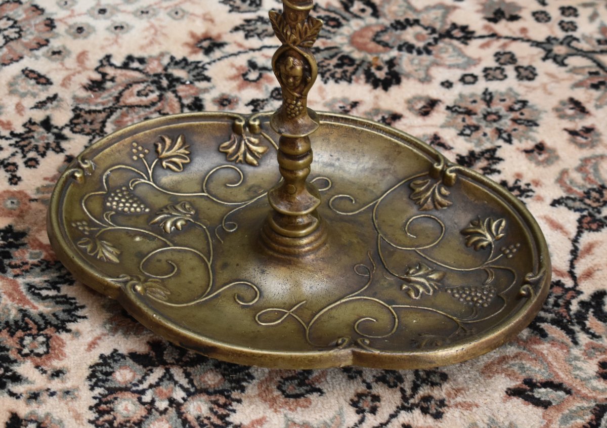 porte parapluies en bronze , porte-parapluies et cannes aux serpents et pampres de vignes      -photo-5