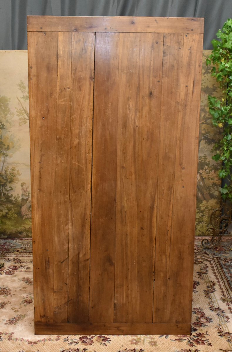 Cherry Wood "farmhouse-style" Dining Or Kitchen Table, 1 Drawer, Center Desk     -photo-5