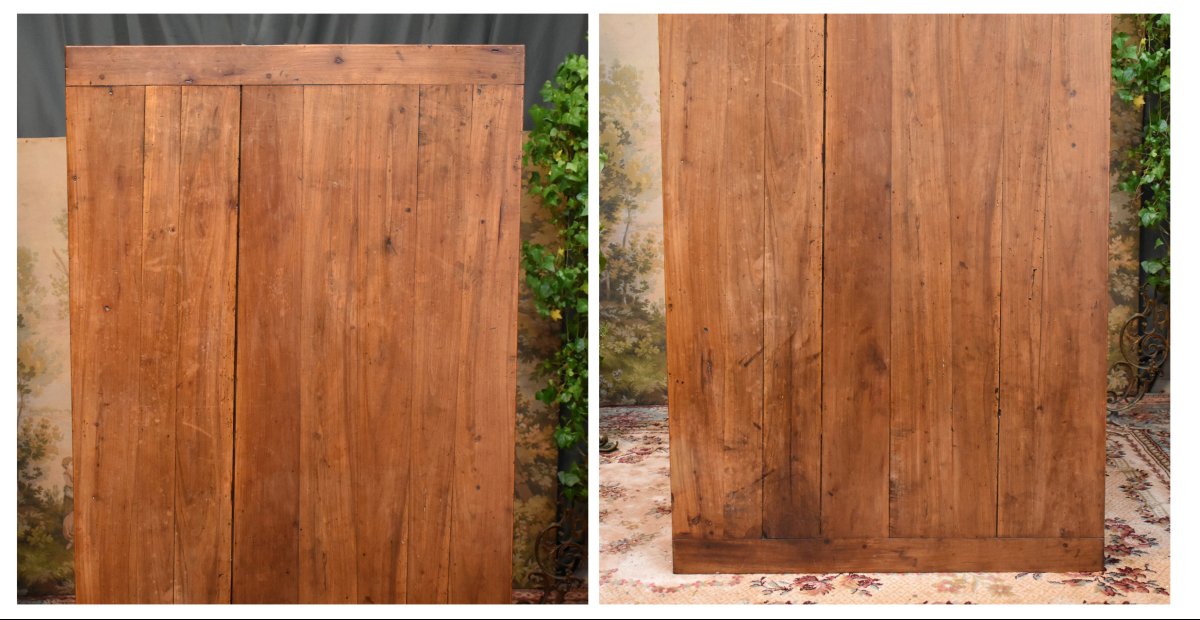 Cherry Wood "farmhouse-style" Dining Or Kitchen Table, 1 Drawer, Center Desk     -photo-6