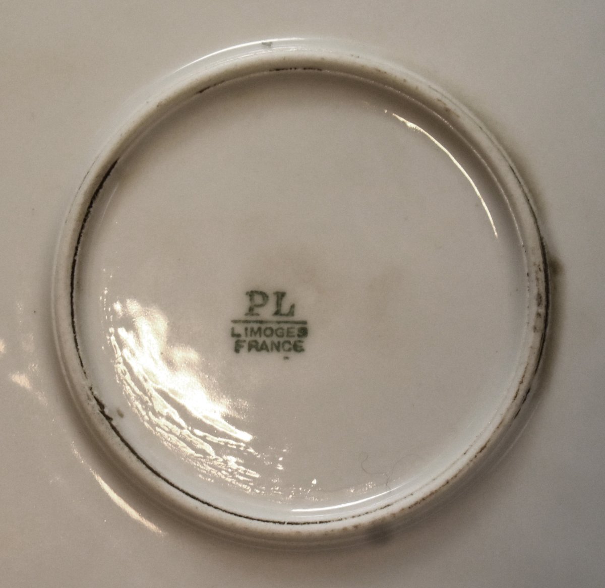 Large Decorative Limoges Porcelain Plate, Hand-painted, Floral Design, Signed By Malinvaud -photo-8