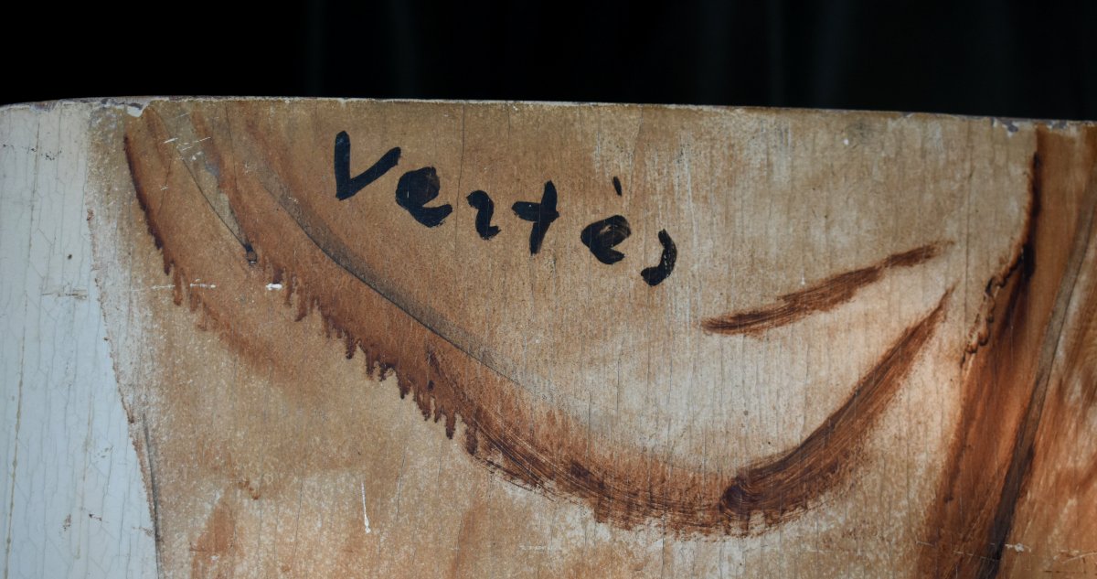 Marcel Vertès, Paravent, écran  de cabaret, music-hall , décor jeune femme nue et petits chiens-photo-6