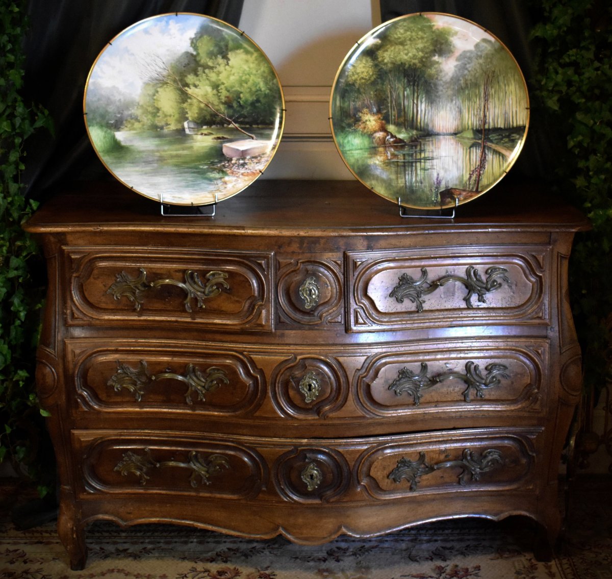 Desgropes Limoges , Paire De Plats Décoratifs En Porcelaine  Tressemanes Et Vogt ( 1892-1907) -photo-2