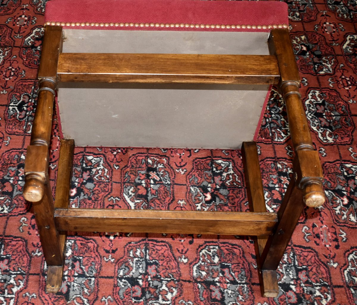 Renaissance-style Chair - Louis XIII With A Short, Wide Backrest -photo-7