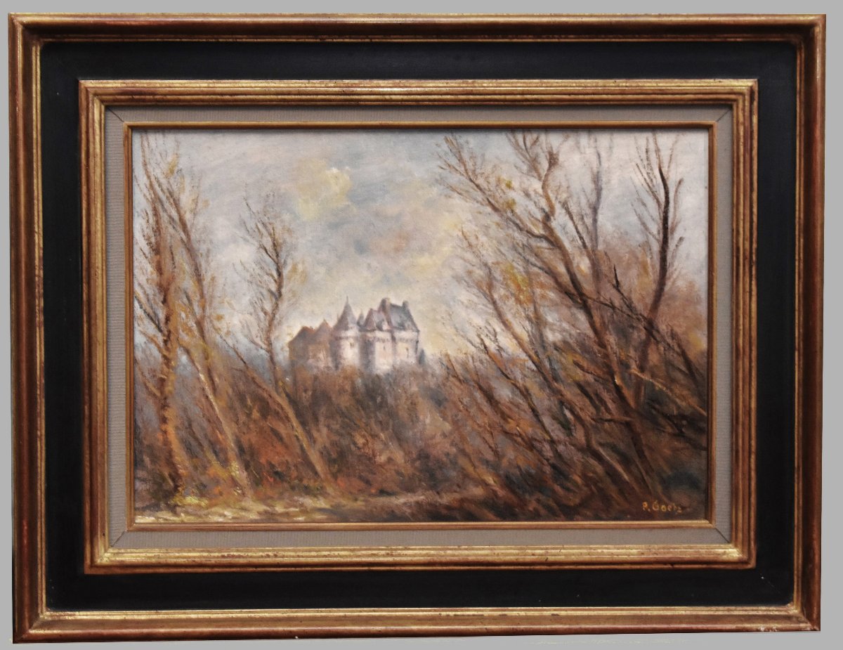 Paul Goetz, Château Du Bouchet, Known As “the Giant,” Painter From The Indre And La Brenne Regions.-photo-2