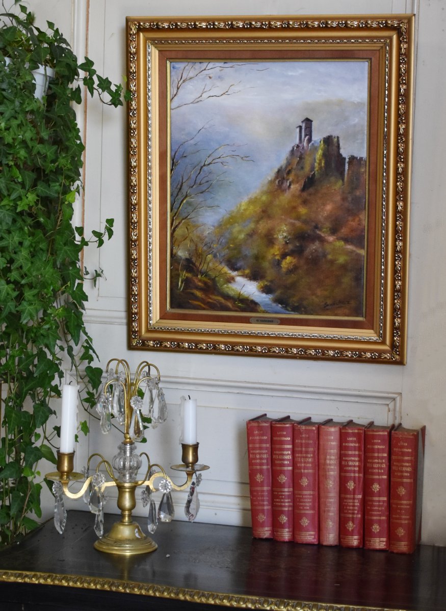 O. Sanchez, Landscape Of The Creuse Valley, Castle Ruins, Crozant,-photo-2