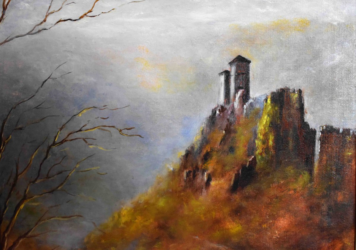 O. Sanchez, Landscape Of The Creuse Valley, Castle Ruins, Crozant,-photo-1
