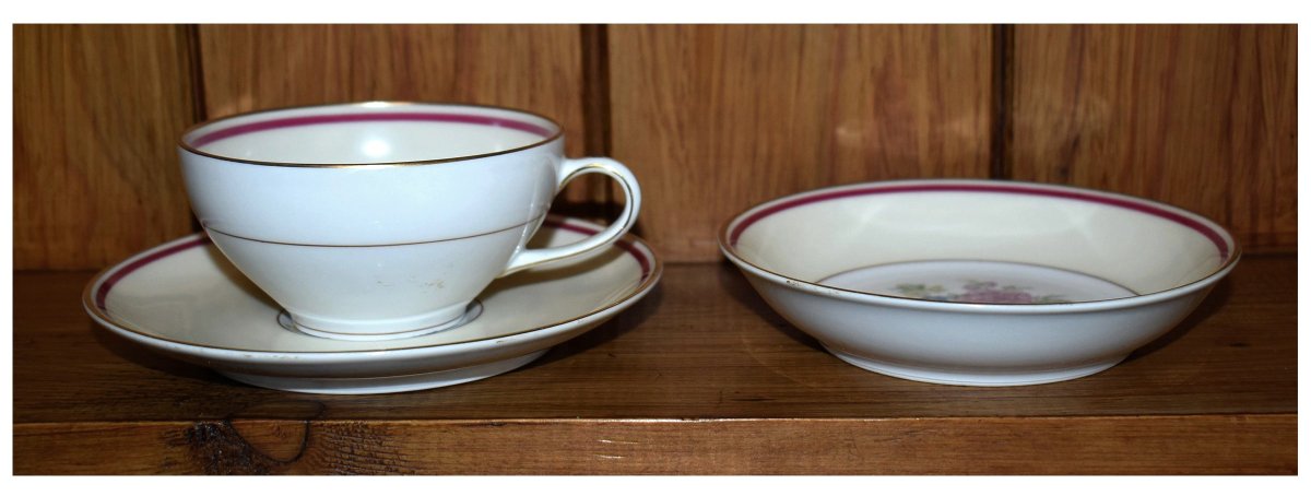 Charles Arhenfeldt porcelaine de Limoges, service à thé ou café et service à entremet ou crème -photo-5