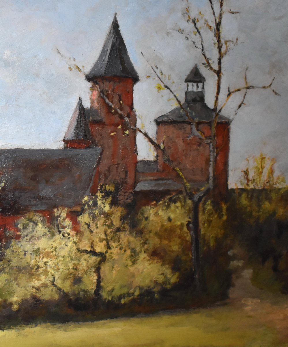 Louis Peyrat ( 1911-1999 ) . Vue de Collonges La Rouge En Corrèze ( 19 ) . Eglise saint pierre-photo-3