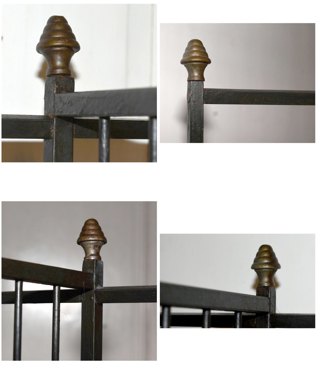 Large Iron Baker's Rack, Bakery Shelf, Professional-grade Furniture. Bread, Art Deco-photo-4