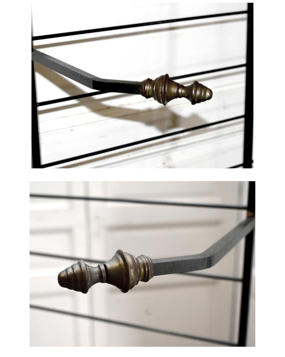 Large Iron Baker's Rack, Bakery Shelf, Professional-grade Furniture. Bread, Art Deco-photo-5