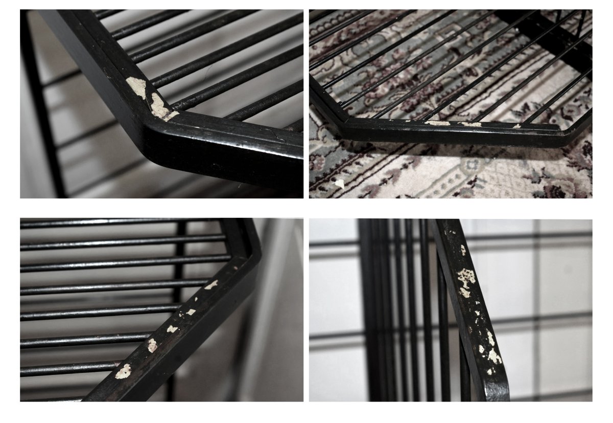 Large Iron Baker's Rack, Bakery Shelf, Professional-grade Furniture. Bread, Art Deco-photo-7