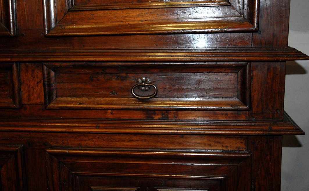 Buffets Four Doors Louis XIII, In Walnut.-photo-3