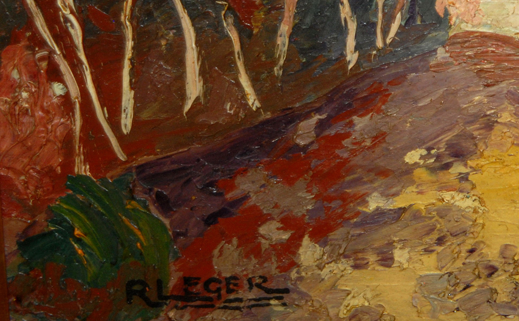 Tableau, Peinture , Paysage Signé R. Leger-photo-1