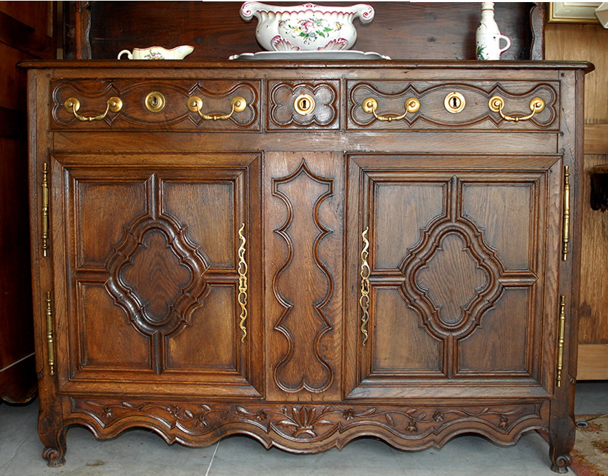 Buffet, Vaisselier, Dressoir Lorrain, Chêne, XIX Eme. -photo-3