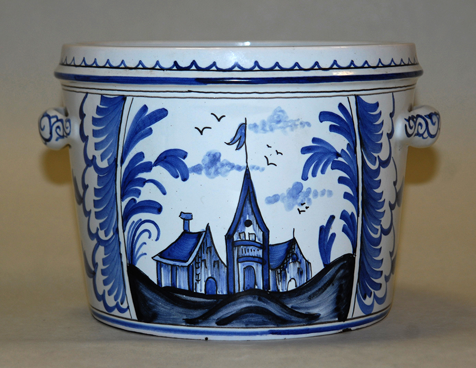 Bucket To Rafraichir, Rafraichissoir En Faience.