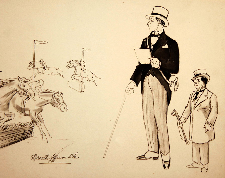 Gravure De Fernand Fernel, Num&eacute;ro De Cirque, Gala De l&#039;Union, Marcelle Jefferson Coha.