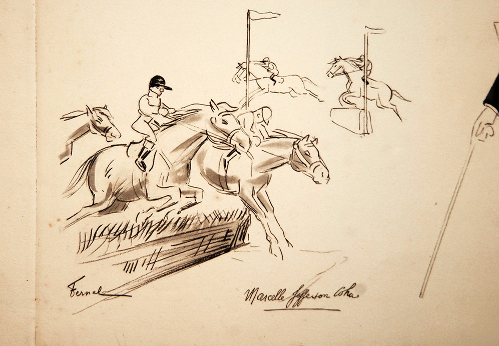 Gravure De Fernand Fernel, Num&eacute;ro De Cirque, Gala De l&#039;Union, Marcelle Jefferson Coha.-photo-3