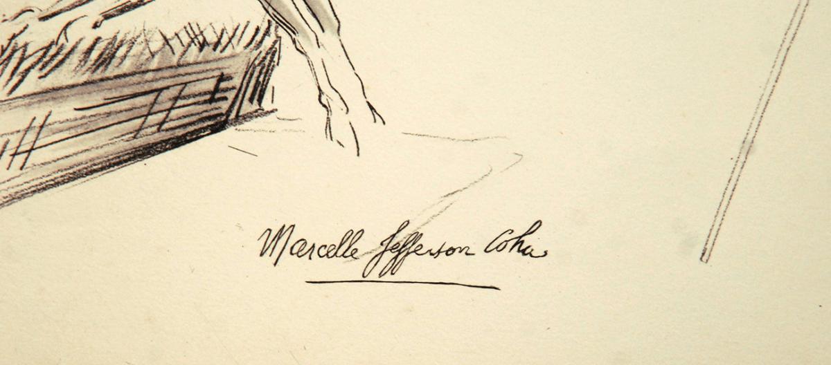 Gravure De Fernand Fernel, Num&eacute;ro De Cirque, Gala De l&#039;Union, Marcelle Jefferson Coha.-photo-2
