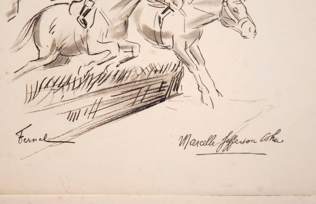 Gravure De Fernand Fernel, Num&eacute;ro De Cirque, Gala De l&#039;Union, Marcelle Jefferson Coha.-photo-3