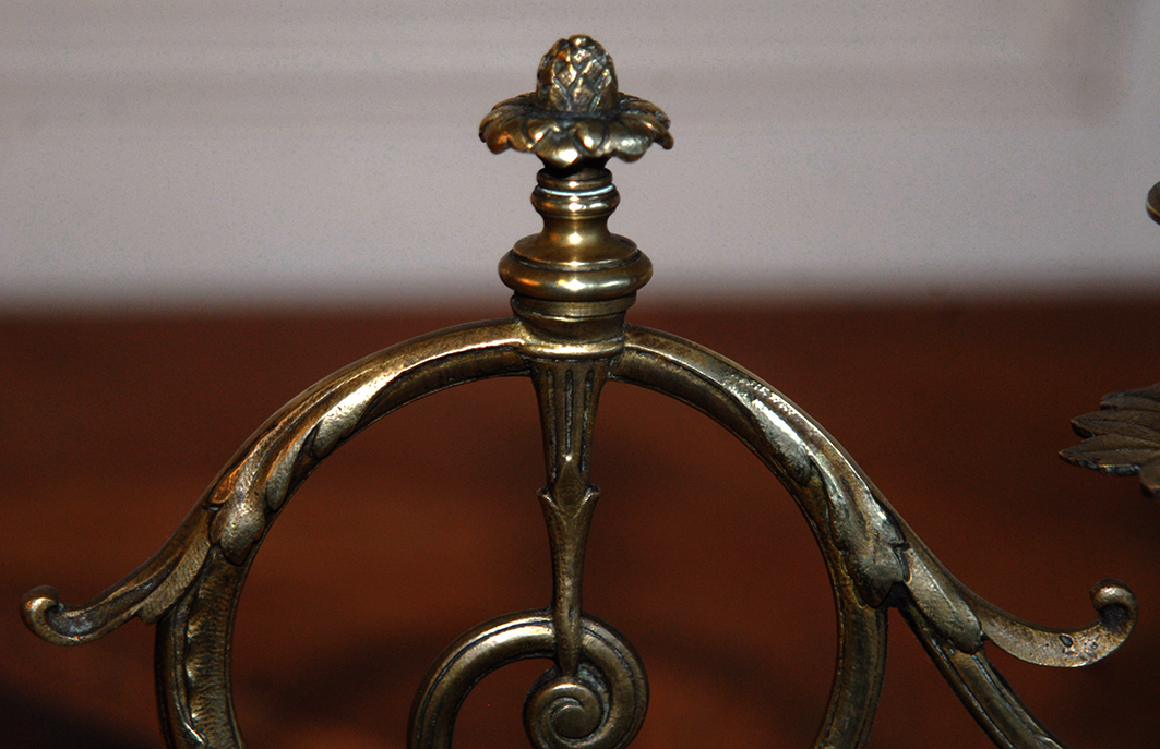 Pair Of Candlesticks In Gilt Bronze, XIX.-photo-5